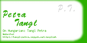 petra tangl business card